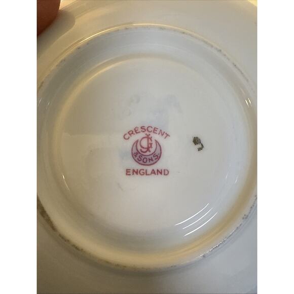 George Jones & Sons JON158 England Tea Cup/Saucer Gold Floral Lace Footed RARE 2 - Picture 10 of 15